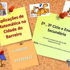 Explicações de Matemática na cidade do Barreiro - Explicações de Matemática do 3º Ciclo - Alto do Seixalinho, Santo André e Verderena