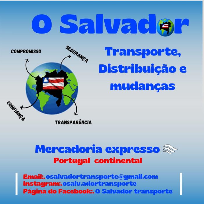 o Salvador Transporte - Mudanzas locales (menos de 80 kilometros) - Colares