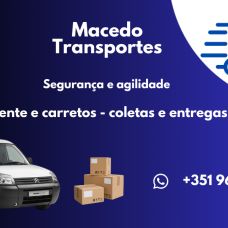 Macedo transportes, coletas e entregas - Entregas e Estafetas - Vila Verde