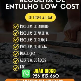 Recolha de entulho lowcost - Microcement - Ramada e Caneças