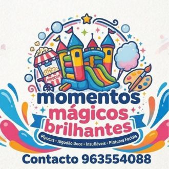 Momentos mágicos brilhantes - Animação - Pinturas Faciais e Corporais - Viseu