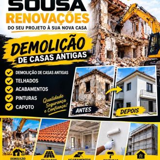 Sousa Renovações - Innenwand einbauen - Ramalde