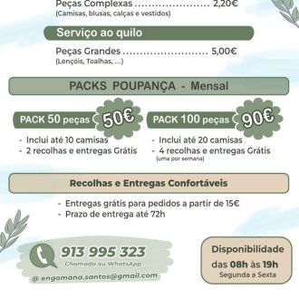 Ana - Lavagem de Roupa e Engomadoria - Santarém
