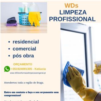 WDs serviços de Limpeza em geral - Limpeza - Póvoa de Lanhoso