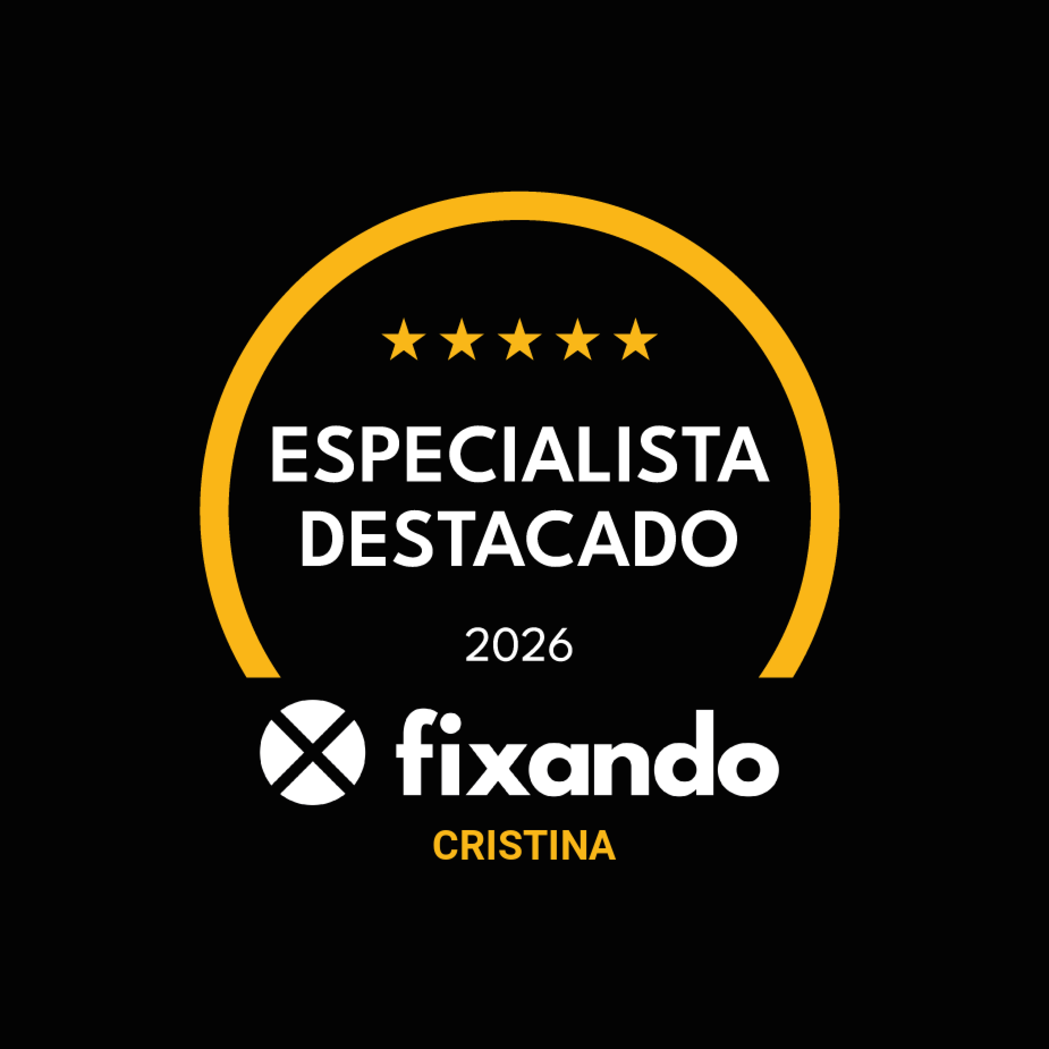 Especialista Destacado 2026 - Cristina
