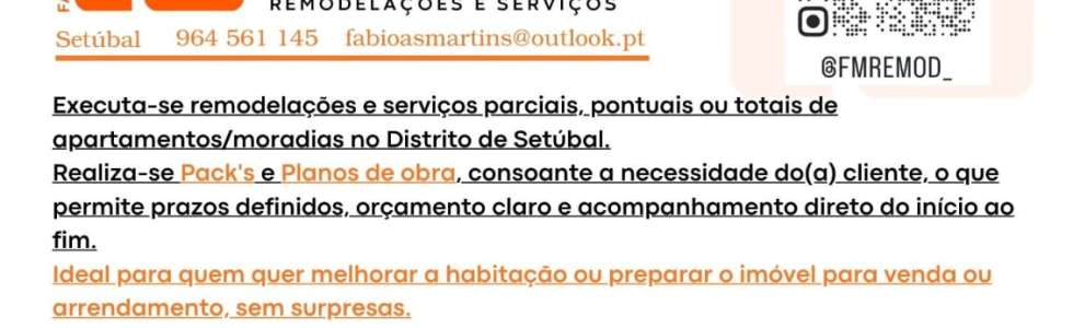 F&aacute;bio Martins - Remodela&ccedil;&otilde;es e Servi&ccedil;os - Fixando