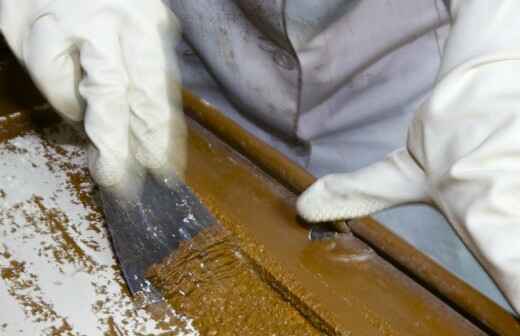 Paint Removal - Tircoed Forest Village