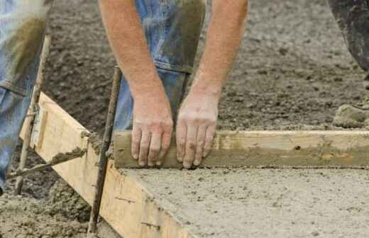 Concrete Installation - Tircoed Forest Village