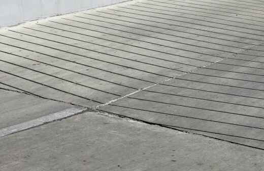 Concrete Driveway Installation - Tircoed Forest Village